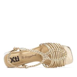 Sandale à talons pour femme Xti 145433 Or Talon de 5 cm Taille 37 - Product Image 5