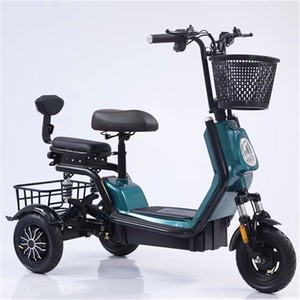 Tricycle électrique 350W 48V Batterie 12N Autonomie 35KM Charge utile 200-300kg Type de carrosserie ouverte Trois places Pour personnes âgées et usage familial - Product Image 4