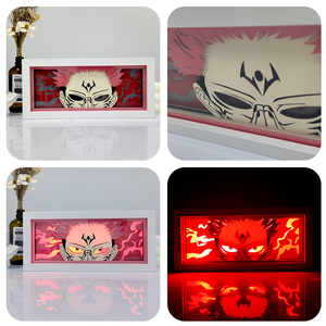 Caja DE LUZ DE Anime 3D Popular, lámpara de tallado de papel de una pieza, artesanías de madera para Decoración de mesa, regalo para Shopify, triangulación de envíos - Product Image 4