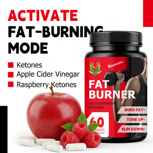 Capsules brûle-graisses premium personnalisées avec des cétones de framboise et du vinaigre de cidre de pomme, favorisent la combustion des graisses, tonifient et aident à maigrir - Product Image 4
