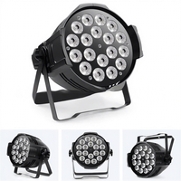 Projecteur PAR LED 18*15W 4-en-1, 5-en-1, 6-en-1 pour Scène, Studios de Diffusion en Direct, Salles de Banquet, Mariages et Spectacles