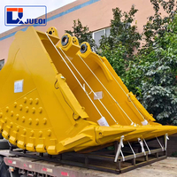 Bucket Excavator Batu Keras Berkekuatan Tinggi dengan Gigi Batu untuk Penggalian Batu Keras