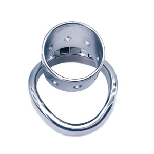 Anillos para Pene Pequeños FRRK, Jaula de Castidad Masculina de Acero Inoxidable, Cinturón de Bondage para Pene, Dispositivos de Bloqueo, Juguetes Sexuales BDSM para Hombres - Product Image 5