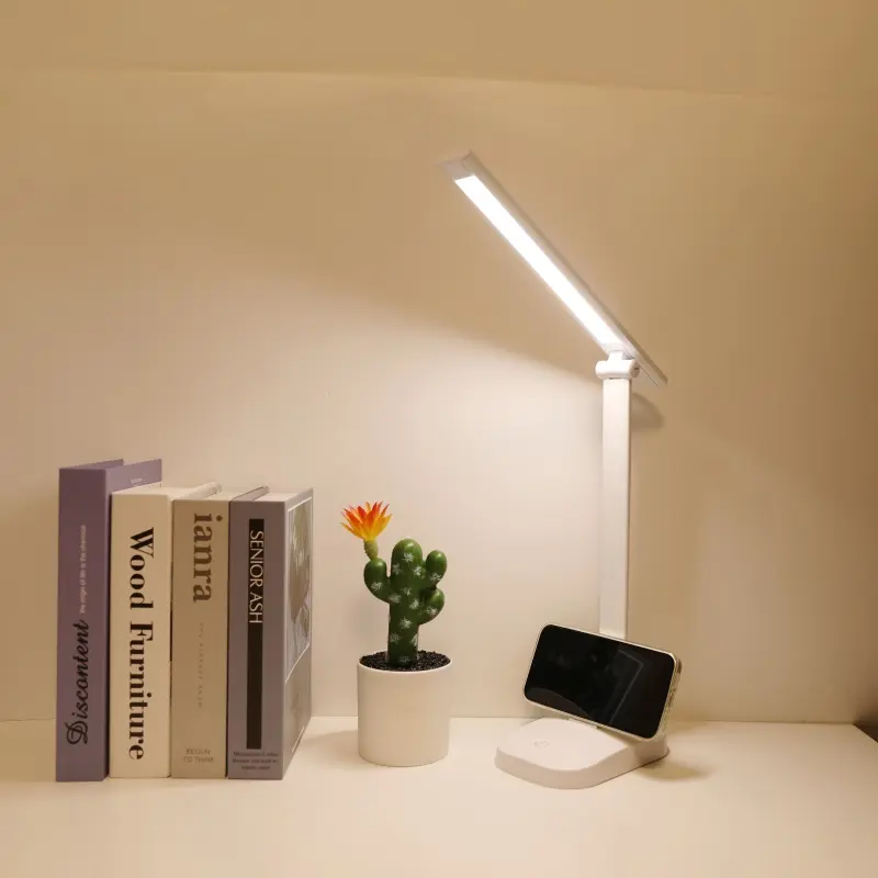 Free Sample Cheap Table Lamp Reading Study 3 Color Temperature Touch Flexible LED Desk Lamp