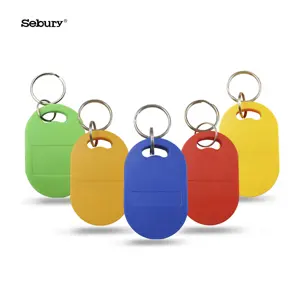 Sebury Impermeabile Su Misura Modo di Apparenza 13.56Mhz ABS logo stampabile RFID portachiavi/portachiavi/chiave tag