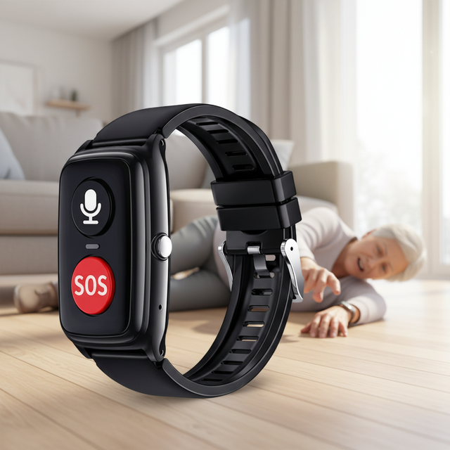 Best Gift GPS Smart Watch for Elderly with SOS Voice 4G SIM Card TCP IP Sever Docking Anti-Fall Design for Elderly Health System