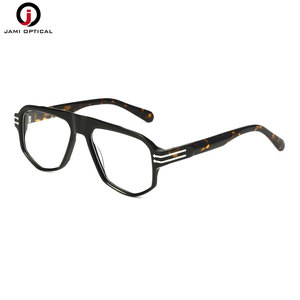 Chất lượng cao cổ điển Acetate khung biểu tượng tùy chỉnh quá khổ khung quang người đàn ông kính quang học - Product Image 5