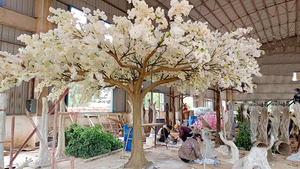 Arbre de fleurs de table artificiel, cerisier enchanté, glycine, <span class=keywords><strong>arche</strong></span> pour décoration de centre de table de mariage - Product Image 2