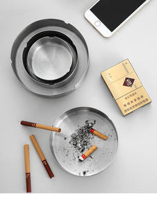 Directement fourni par le fabricant Cendrier épais et durable en acier inoxydable doré de différentes tailles - Product Image 5