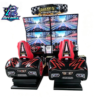 Plus de plaisir : Équipement d'arcade transfrontalier en acrylique pour un joueur, machines de jeu de conduite à grande échelle basées sur le mouvement, à monnayeur