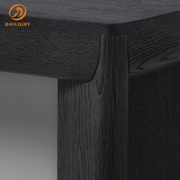 Table rectangulaire en chêne naturel de style moderne, table console en bois massif de luxe, meubles de maison