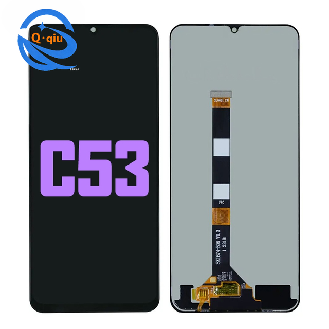 Realme C53 Organic Light-Emitting Diode LCD Display Digitizer Assembly Brand New Mobile Phone 1-Year 300-350cd Luminance