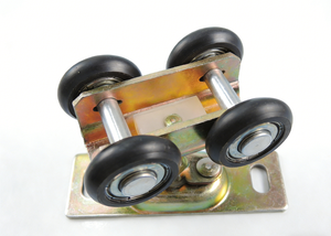 Porte coulissante moderne JOB avec roulettes à billes quadruples - Product Image 2