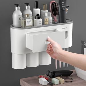 CQ Multi-funzionale Non punzonatura creativa porta spazzolini da bagno per gargarismi e collocare cosmetici - Product Image 3