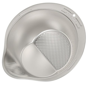 <span class=keywords><strong>4</strong></span>合1不锈钢金属厨房水槽配件-菜篮小漏勺淘米器滤网碗1个洗涤排水管 - Product Image 6