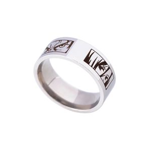 पर हमला टाइटन किशोर के लिए जापानी मोबाइल फोनों के लिए स्टेनलेस स्टील पुरुषों महिलाओं के छल्ले जोड़ी के छल्ले Fidget Cosplay अंगूठी सामान - Product Image 5