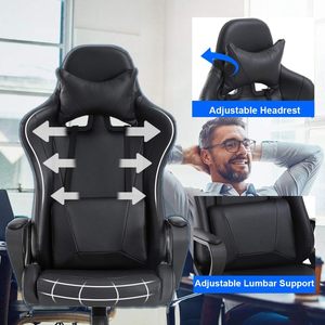 Silla de Oficina Giratoria con Marco Metálico para Videojuegos, de las Mejores Marcas, Silla Gamer - Product Image 3