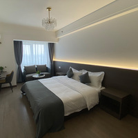 Ensemble de chambre d'hôtel standard design moderne Bilido avec cadre de lit pour chambre à coucher appartement ensembles complets de meubles pour chambre