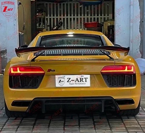 Ala trasera de fibra de carbono seca R8 para Audi R8, alerón trasero de fibra de carbono preimpregnado para Audi R8, 2016-2020 - Product Image 6