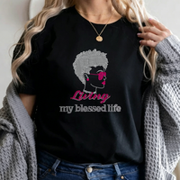 Nouveau design, transfert thermique en vinyle de haute qualité pour T-shirt, motif femme noire avec strass, vente en gros