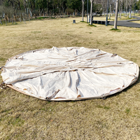 Tente pyramidale à double porte, camping en plein air, coupe-vent, imperméable, tente de camping à installation rapide, tente familiale portable