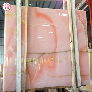 Pierre de marbre onyx <span class=keywords><strong>rose</strong></span> translucide du Pakistan à bon prix pour mur - Product Image 2