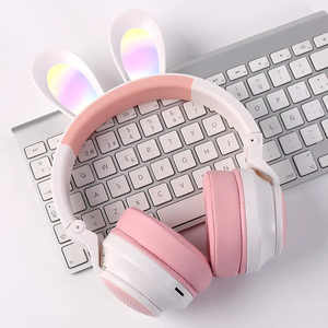 Stylish Wireless Hifi JST-29 Headset Best <strong>Funny</strong> Rabbit <strong>Headphones</strong> for Girls Wearing With Mic Over-ear Fone De Ouvido <strong>Headphones</strong> - Product Image 2