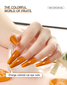Venta al por mayor OEM Uv Gel Etiqueta Privada verano fruta Color vegano Hema libre gato ojo Gel esmalte de uñas para la belleza de las uñas - Product Image 2