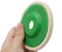 Disque de polissage en feutre de laine abrasive 100 mm/125 mm, disque en feutre d'acier inoxydable, meuleuse d'angle, disque en feutre de laine pour marbre