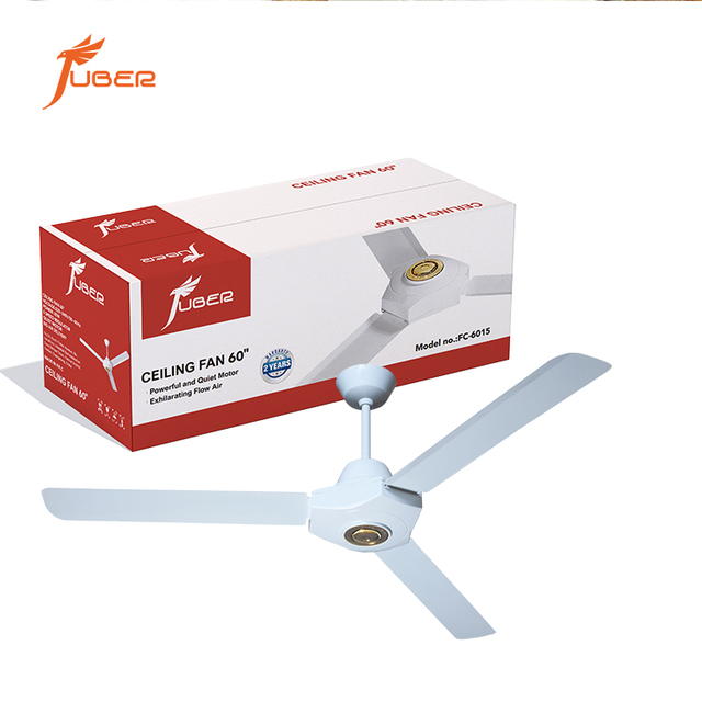 Best Quality Cheap Price Simple Style Electric Metal AC Motor 52/54/56inch 3 Blades Hotel Use Ceiling Fan