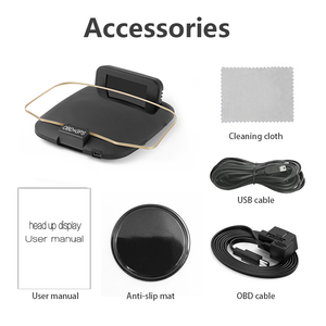 C1-BT HUD Màn hình hiển thị trên kính lái Định vị <span class=keywords><strong>GPS</strong></span> Thông minh Kỹ thuật số Cảnh báo tốc độ Đồng hồ đo vòng tua máy Công cụ chẩn đoán - Product Image 6