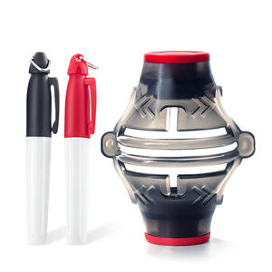 Новый дизайн, переносная 3-х упаковочная линия для гольфа, выравнивание, вращающаяся Накладка для мяча для гольфа на 360 градусов с маркером - Product Image 1