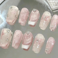 Cosy Leaf - Uñas postizas al por mayor a bajo precio, con temática oscura, diseño de telaraña, esqueleto, mariposa, bailarina, ataúd, almendra, cuadradas