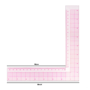कारखाने प्रत्यक्ष बिक्री प्लास्टिक 16 सेमी और 8 "l वर्ग शासक सिलाई डिय क्राफ्ट प्रोजेक्ट ओम स्वीकार करते हैं - Product Image 2
