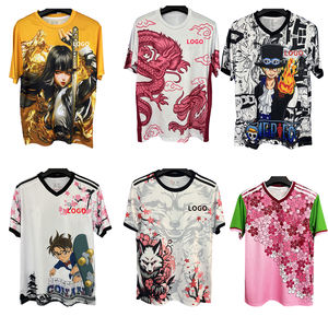 قميص كرة قدم تايلاندي عالي الجودة لعام 2025 بتصميم ياباني كلاسيكي مع رقع أنيمي، قميص كرة قدم فاخر للشتاء مخصص بعبارة 'اليابان' - Product Image 1