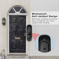 Sonnette vidéo XH-461 Caméra de vision nocturne Sonnette de porte Moniteur LCD étanche Interphone filaire Système de visiophone