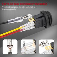 Mini interrupteur à bascule rond 20 mm étanche avec LED 12V 3 broches marche/arrêt, interrupteur à bascule éclairé pour montage sur circuit imprimé pour bateau marin, camping-car, camion