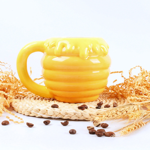 Funny Shaped 3D Coffee <strong>Mug</strong> Ceramic Big Bee <strong>Yellow</strong> <strong>Mug</strong> in Animal Bee Design for Kids - Product Image 6
