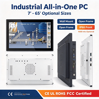 PC tout-en-un 19/21,5/23,6/27/32/43 pouces, moniteurs LCD à cadre ouvert haute luminosité 1000 nit, étanches IP65, écran tactile