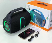 Altavoz Subwoofer con Bluetooth para el hogar, altavoz inalámbrico portátil estéreo con graves de mano, Batería grande, compatible con funciones FM/TF
