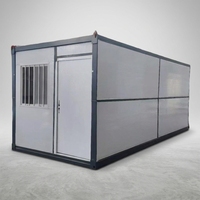 Maison préfabriquée pliable en panneaux sandwich d'acier pour vente en gros, utilisable comme maison de ferme, bureau, dortoir, entrepôt ou espace de stockage
