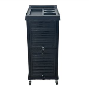 Salon de coiffure chariot chariot barbier fournitures professionnel haute qualité coiffure cheveux roulant stockage avec roues serrure - Product Image 2