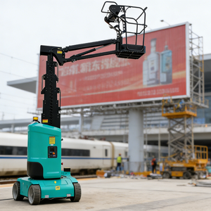 Hoogwaardige telescopische mast, draagbare persoonlijke <span class=keywords><strong>lift</strong></span>, mobiel hoogwerkerplatform, zelfrijdende verticale mastlift met jib - Product Image 6