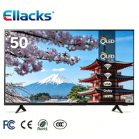 TV LED LCD Smart HDTV 4K UHD 50 Inci dengan Wi-Fi Sistem Android WebOS Google untuk Penggunaan di Kamar Mandi