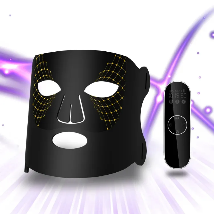 Многофункциональные 3-цветные светодиодные маски для лица для домашнего использования косметическое оборудование Мягкая силиконовая светодиодная маска для лица