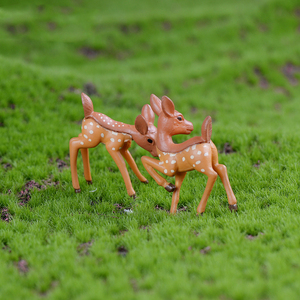 Mini Sika Deer <b>Miniatures</b> for Forest Landscape Decorations Tiny Animal Charm Deer Couple Desktop Ornaments DIY Accessories - Product Image 4