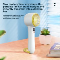 Ventilateur portable rechargeable KH-861, mini ventilateur USB, ventilateur de refroidissement, chargeur de ventilateur, 5 vitesses, pour la maison, les voyages, l'usage quotidien, directement de l'usine