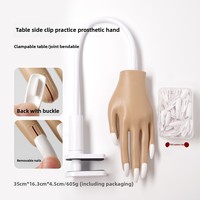 Main Artificielle Professionnelle pour Manucure Terresa, Modèle Féminin, Articulation Fixe et Mobile, Fonction de Flexion, Affichage Étoile