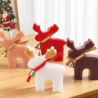 Bougie parfumée sur le thème des fêtes de Noël, forme de mouflon, d'elk, de cerf, décorations de fête, bougie en cire de soja aromatique
