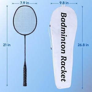 Raquette de badminton en fibre de carbone légère, haute tension, personnalisée, professionnelle CZFIT pour la compétition et l'entraînement - Product Image 4